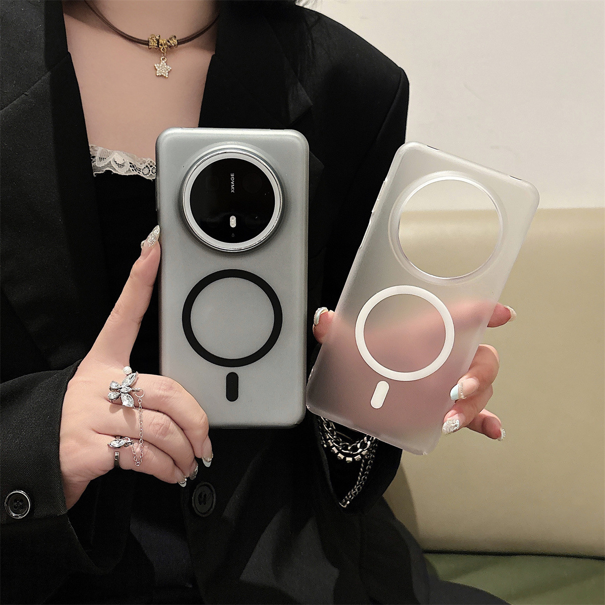 半苦糖适用华为mate80全包手机壳