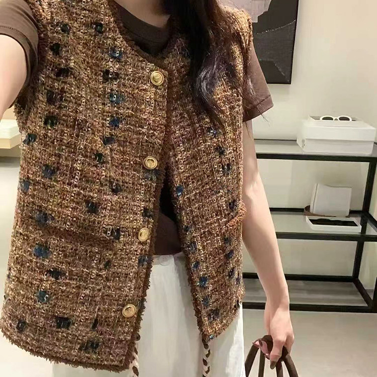 小香风马甲外套女秋季2025新马夹