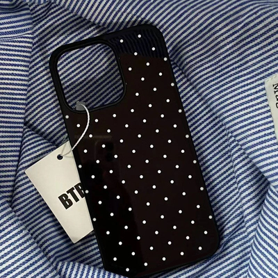 个性小众ins简约波点适用苹果16ProMax手机壳iPhone17全包15新款12软14Promax软壳xr保护套14女17创意几何男