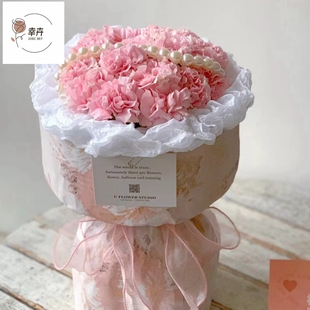 幸卉梦境花园立体浮雕花纹鲜花包装油画纸质牡丹花玫瑰花束包花纸