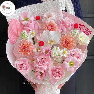 新款手工水岩石纹纸皱纹艺术纸鲜花花束包装纸材料花艺礼物包花纸