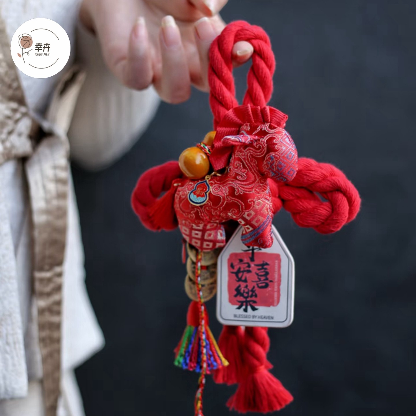 新年门挂中国结棉线绳万字结手工DIY材料包 车挂背景墙挂件装饰,鲜花速递/花卉仿真/绿植园艺,花艺材料,淘宝优惠券,粉丝福利购,淘宝优惠卷