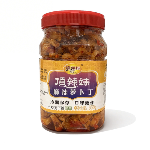 顶辣妹麻辣萝卜干650g脆萝卜咸菜手工自制农家下饭菜开胃菜萝卜丁