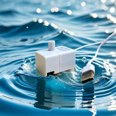 鱼缸微型喷泉水景usb5v直流