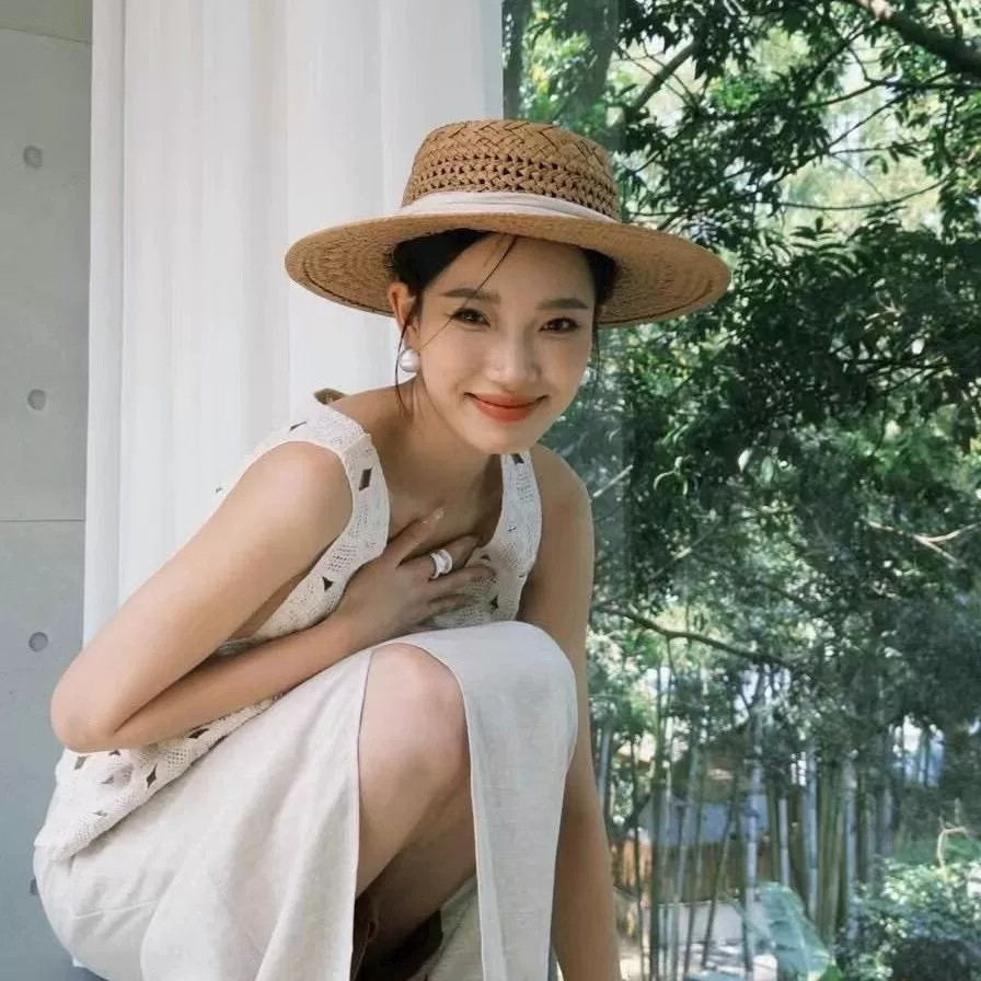 法式老钱风镂空草帽女海边度假风