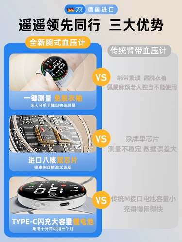 Медицинский электронный запястье измеритель артериального давления.