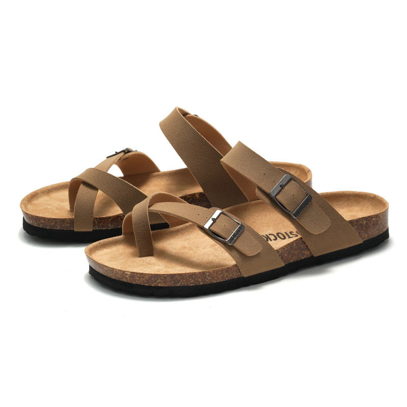 Slippers外出拖鞋软木沙滩鞋