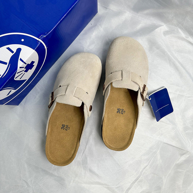 Clogs Man Women Cork Mules Sandal Slippers Slides拖鞋牛皮