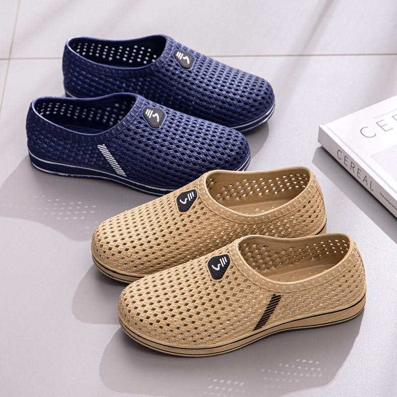 new sandals slippers slides summer shoes新款洞洞鞋男透气鸟巢