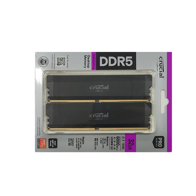 英睿达DDR5 32G/16G 6000 C36内存C40马甲条套条镁光颗粒电脑内存
