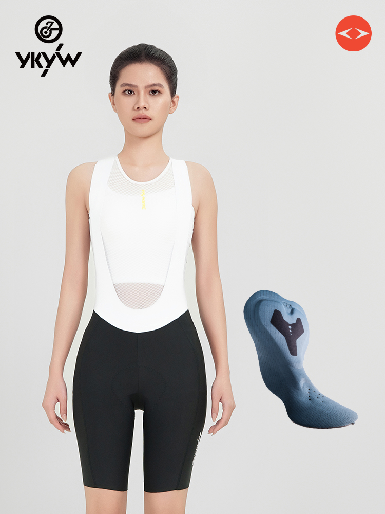 YKYWBIKE双箭头坐垫骑行服短裤磁吸快拆背带女款夏季公路山地车