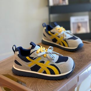 女2025秋季 休闲板鞋 新款 爆款 百搭时尚 时髦复古拼接圆头厚底德训鞋