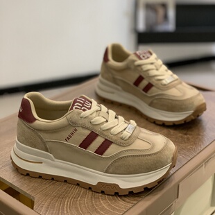 阿甘鞋 休闲运动老爹鞋 女2025春季 百搭厚底防滑拼色时尚 子 新款 爆版