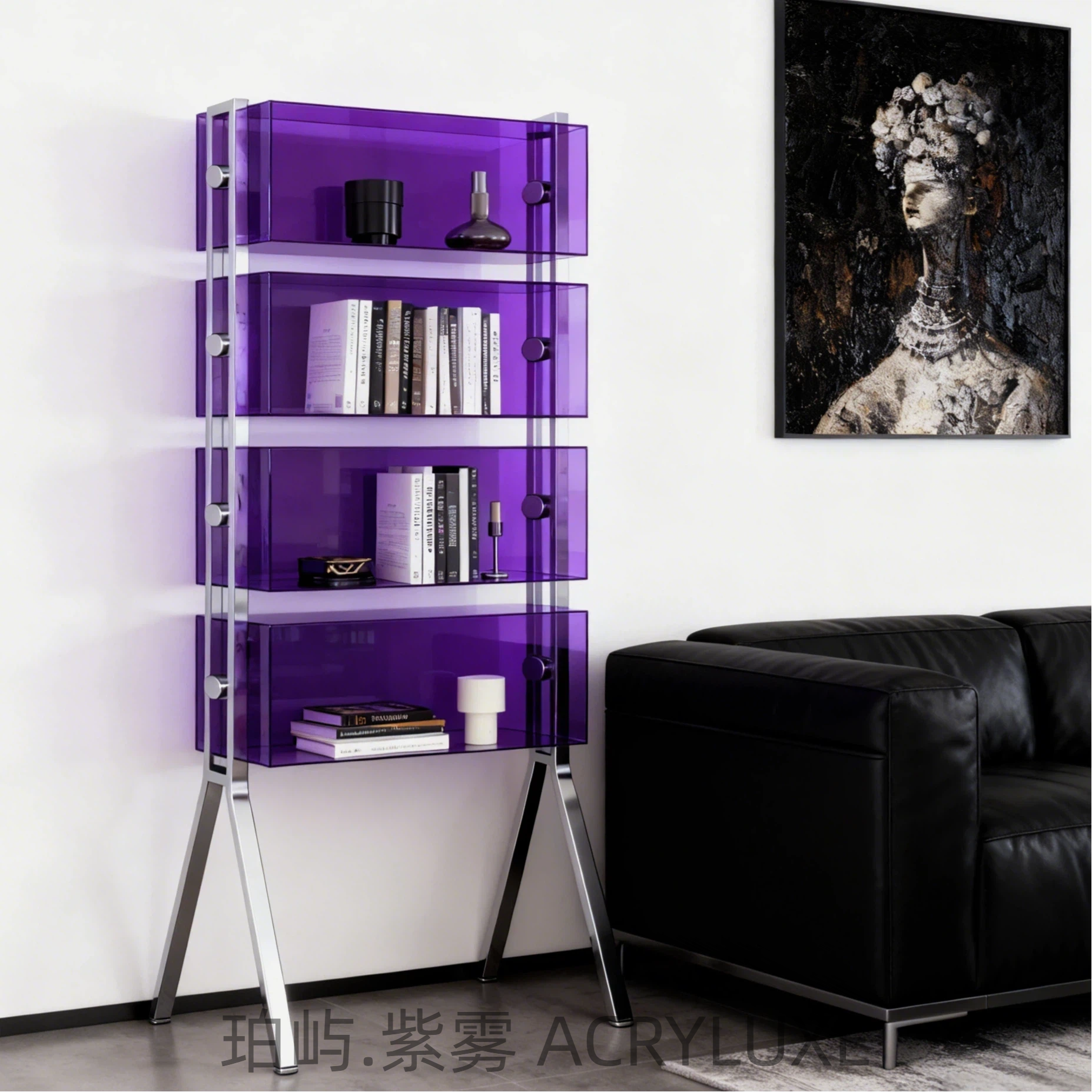 亚克力置物架盲盒摆件收纳架