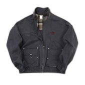 Co. 工装 夹克 SOD Deftones 短廓形做旧复古水洗灰色皮领外套