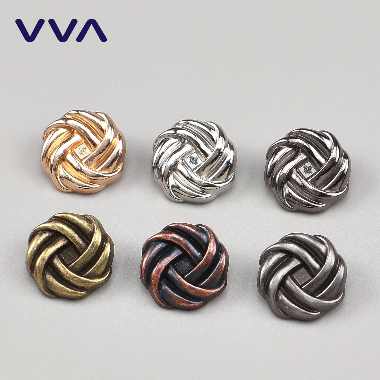 小香风麻花编织金属纽扣金色西装外套开衫针织毛衣大衣扣子手缝扣