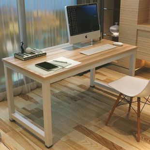 费简易电脑桌学习书桌时尚 简约双人办公桌台式 免邮 家用写字台可定制
