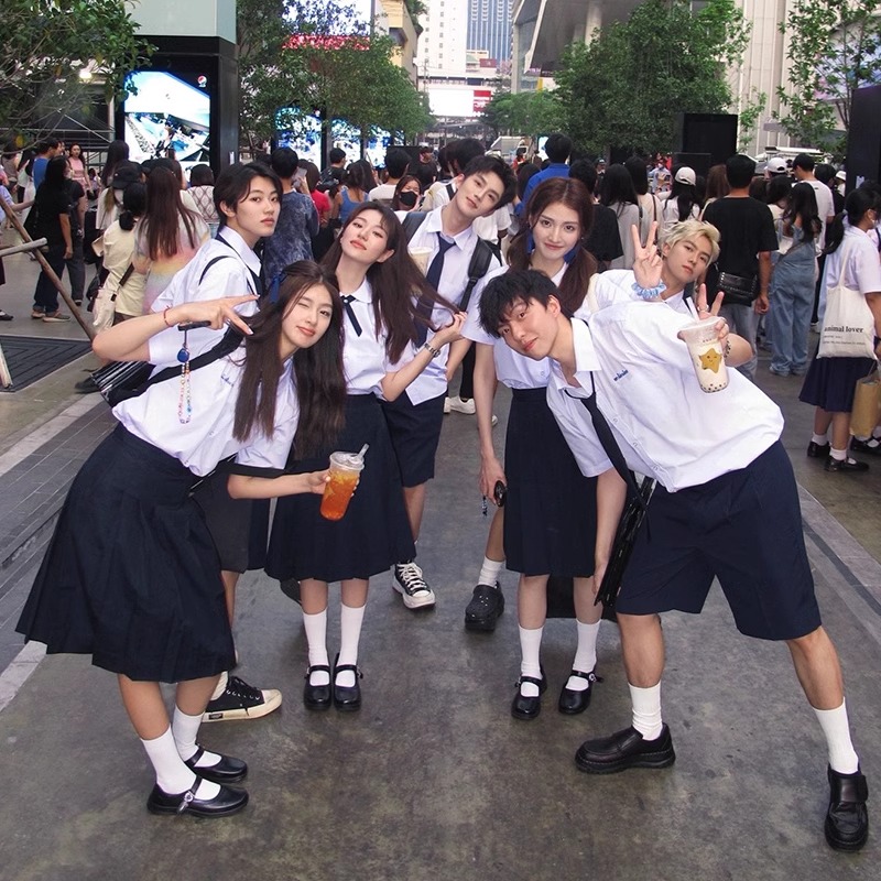 速发泰动泰式校服jk制服高服中学生学院风运国会班初套装