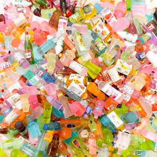 速发迷你微缩小动物模型超市料饮酒假子儿童玩具盲袋暑瓶礼物