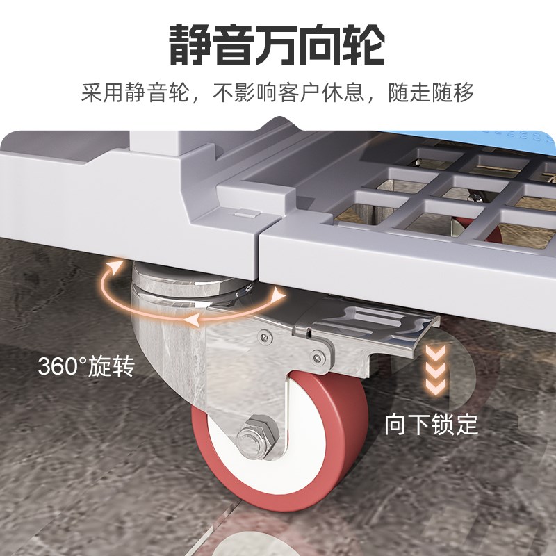 现货速发布草车酒店工作车客房服务清洁车宾馆房口打扫卫生保洁手