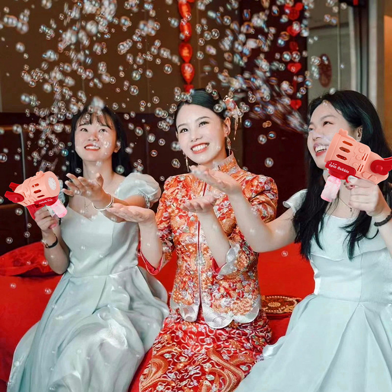 速发礼婚拍照泡泡机婚结户外手持娘泡枪伴泡摄影氛围道具接亲