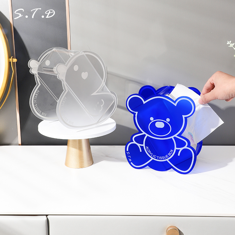 S.T.D亚克力纸巾盒桌面抽纸盒