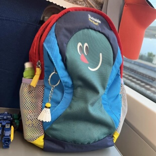 美式高街双肩包女旅游轻便小型书包ins小众撞色羽毛球包2025新款