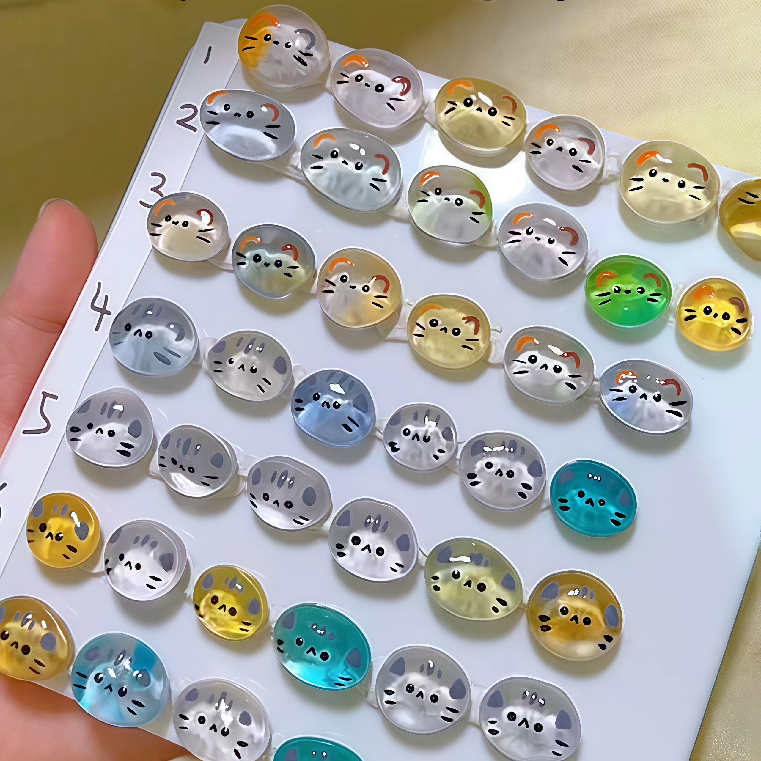 宠物石头diy海玻璃彩色迷你鹅卵石摆件自制应援物料漫展无料礼物