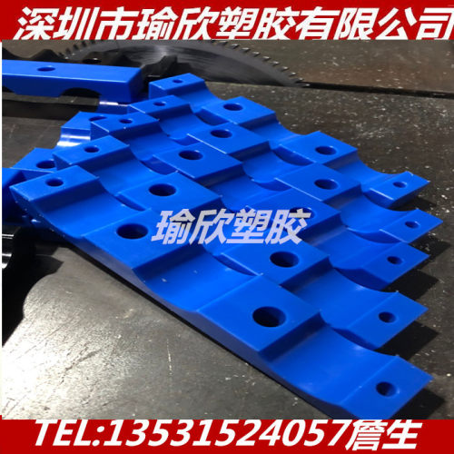 蓝色PEEK PAI PI PPS PBI UPE PBT PET PPO板棒零配件CNC数控加工