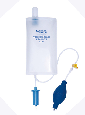 输血输液加压袋500ml1000ml重复用医用级增压输液输血袋加压耐用