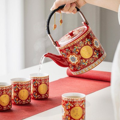 新款高级感结婚礼物喜庆敬茶杯