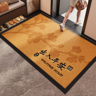 入户门地垫仿椰棕防滑除尘耐脏耐磨刮泥地毯家用室外门外门口脚垫