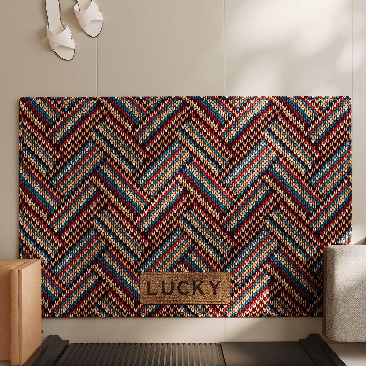 入户门地垫2026新款玄关大门口进门脚垫防滑除尘耐脏耐磨条纹地毯,居家布艺,入户地垫,淘宝优惠券,粉丝福利购,淘宝优惠卷