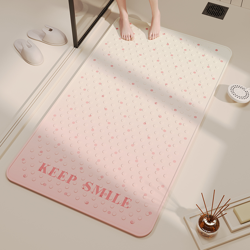 浴室防滑垫儿童孕妇洗澡防摔吸盘垫耐脏免洗可擦淋浴房卫生间地垫