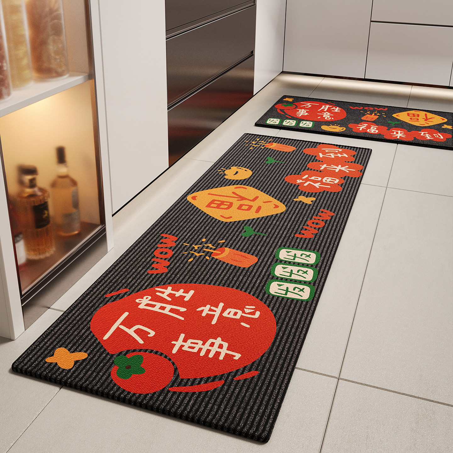可定制厨房地垫家用耐脏除尘防滑防摔脚垫长条垫耐磨免洗可擦地毯,居家布艺,厨房地垫,淘宝优惠券,粉丝福利购,淘宝优惠卷
