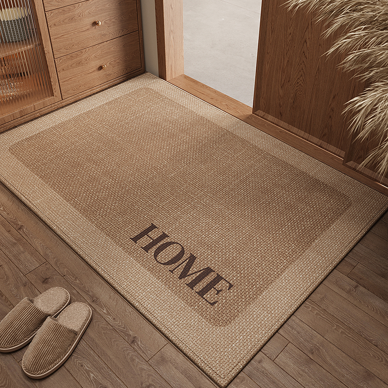 侘寂风入户门地垫大门口进门防滑脚垫耐脏除尘家用玄关地毯门垫子