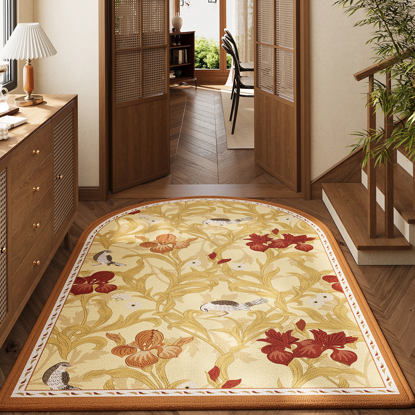 法式复古地垫入户门垫拱形玄关大门口进门脚垫轻奢高级感室内地毯,居家布艺,入户地垫,淘宝优惠券,粉丝福利购,淘宝优惠卷