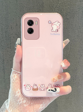 适用于vivoY55s手机壳Y52s卡通Y51s可爱Y53t简约Y50t卖萌兔子Y33e金属漆Y31s玻璃套Y30标准版全包Y30g防摔Y17