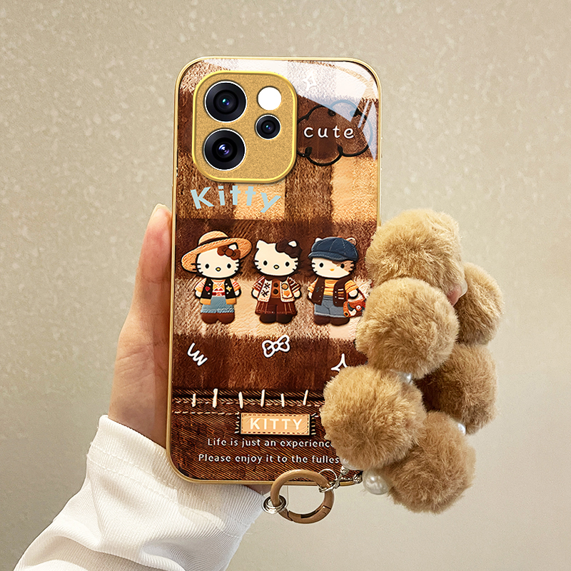 适用OPPORENO15系列可爱猫咪外壳