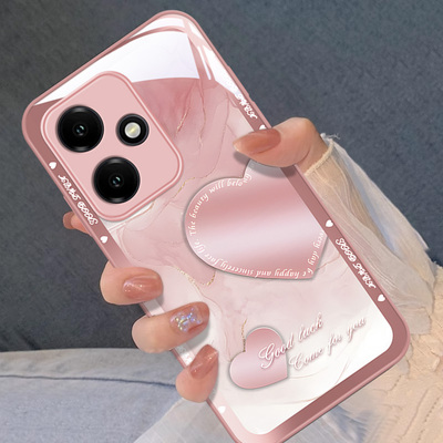 适用荣耀400系列手机壳ins爱心