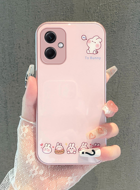 适用于小米红米Note12手机壳卡通12Turbo简约12Pro极速版卖萌兔子11TPro全包边11EPro防摔套10金属漆9Pro玻璃