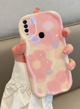 适用于OPPOA8网红ins风手机壳小清新粉色爱心花朵时尚女OPPOPECM30创意硅胶保护套镜头全包防摔软壳