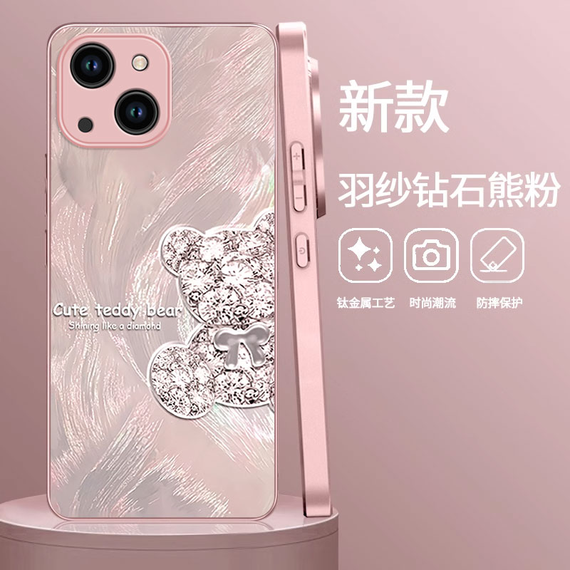 苹果全系玻璃奢华创意手机壳防摔