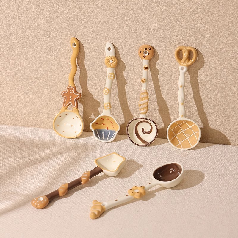 面包长柄扭扭勺高颜值汤勺秒发货