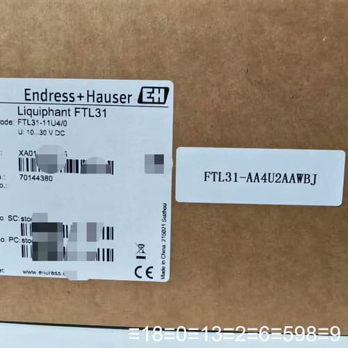 EH恩德斯豪斯音叉液位开关，型号FTL31-AA4U2