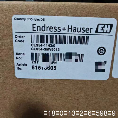EH恩德斯豪斯电导率电极，型号CLS54-11H3/0