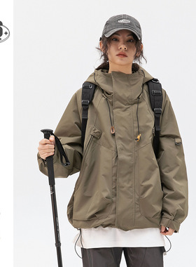 ADAM FREAK美式国潮牌机能风冲锋衣山系户外连帽夹克外套男女C39