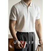 翻领POLO衫 男2026夏季 都市通勤休闲短袖 凉感长绒棉薄款 T恤保罗衫