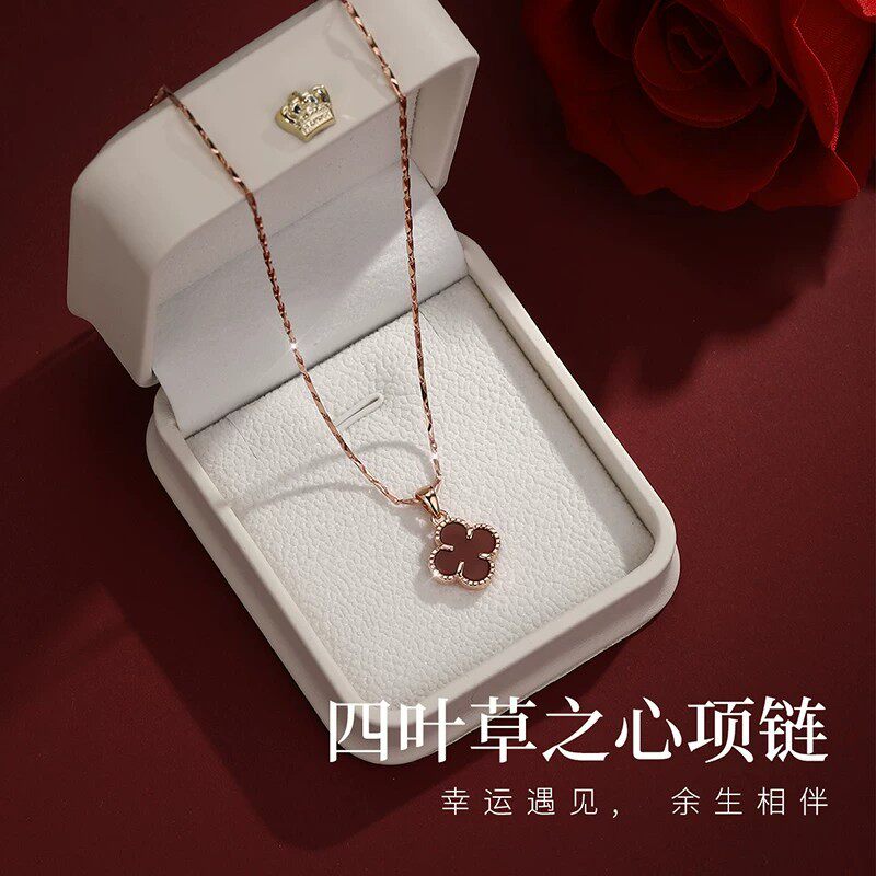 【限时·特价】【高品质】S999纯银镀四叶草项链女款轻奢爆款