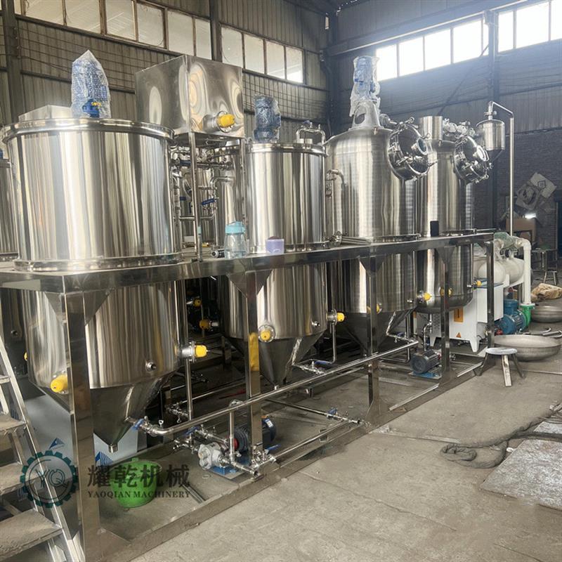 棉籽油压榨精炼设备 每天一吨炼油设备 新疆胡麻油深提炼机器设备